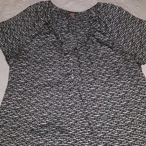H&M+ Heart Pattern Blouse size 24